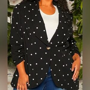Polka Dot Blazer